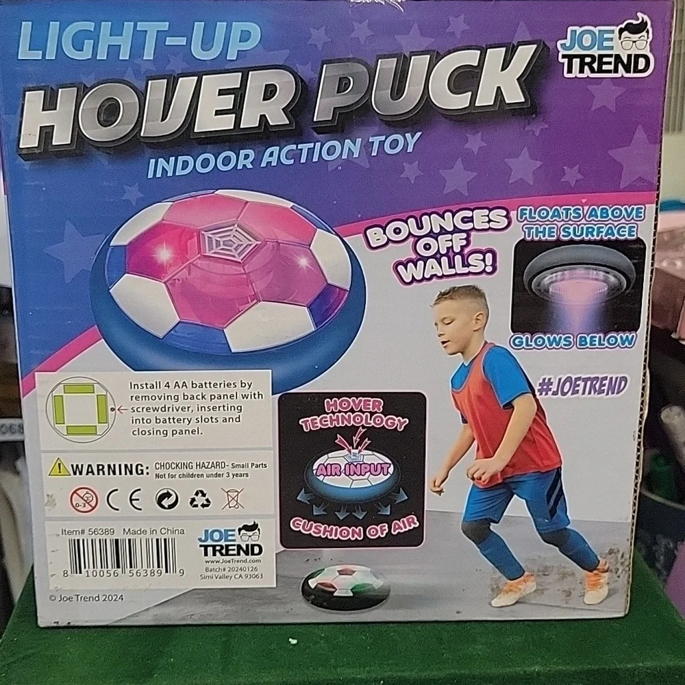 Joe Trend Light-Up Hover Puck - Multicolor Indoor Action Toy New